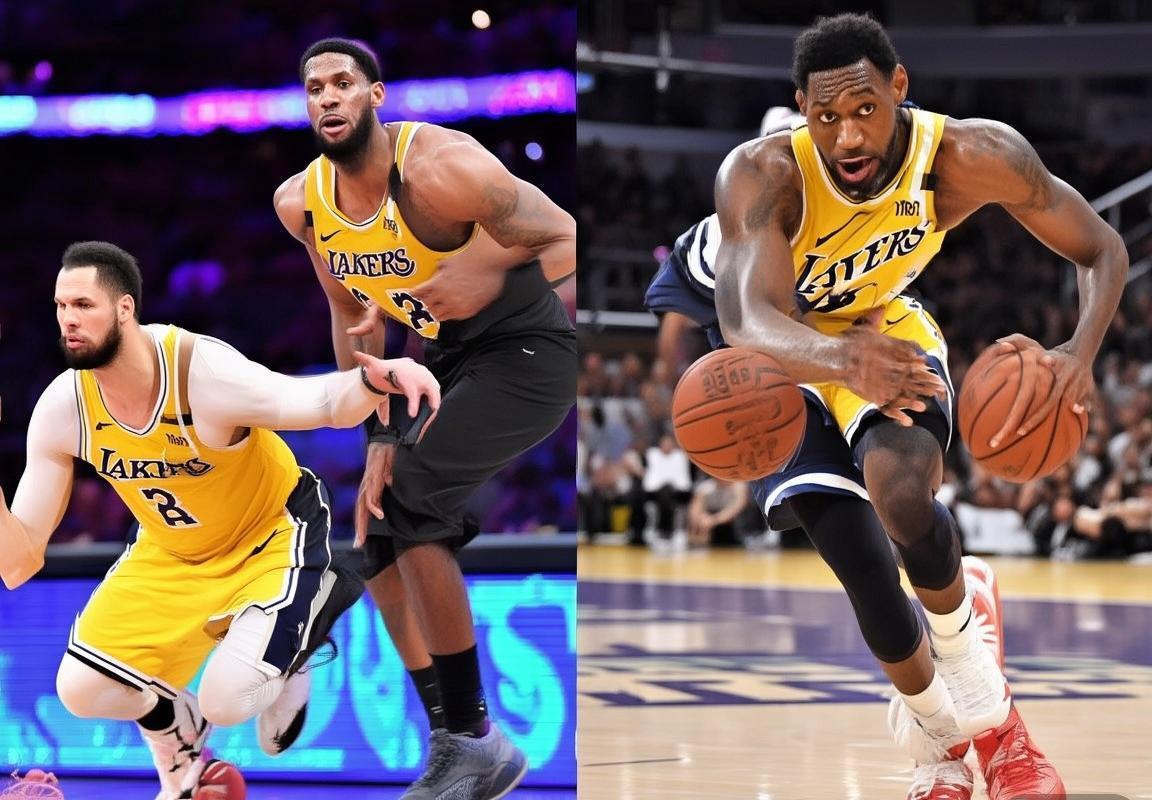 洛杉矶湖人VS菲尼克斯太阳巅峰对决：詹姆斯戴维斯领衔湖人主场获胜(图3)